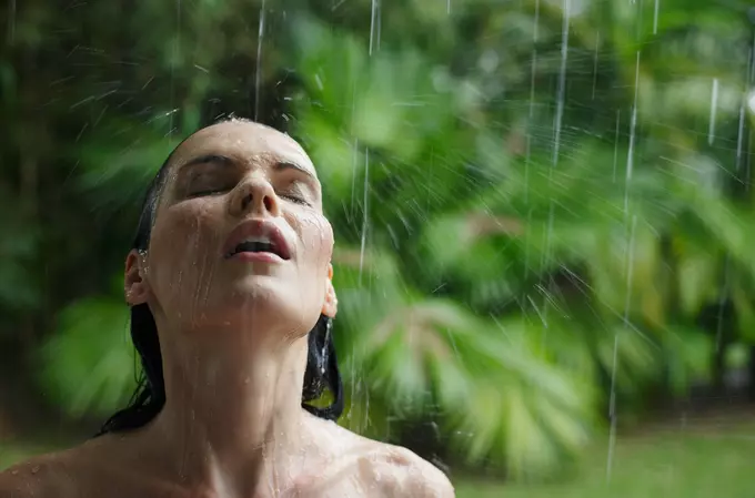 Shower In Nature? Is Rainwater Good For Your Hair?