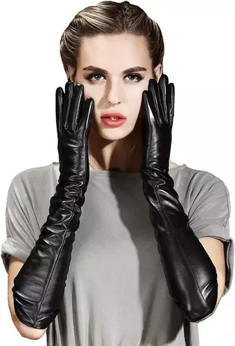 how to wear elbow length gloves